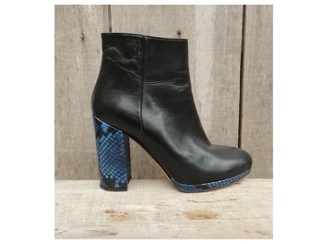Autre Marque Botines Kalda p 36 Negro Azul - vista 2