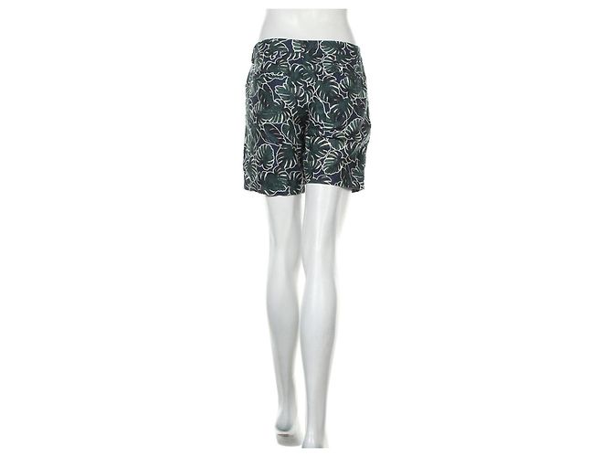 Shorts Club Monaco de algodão e linho Multicor - vista 2