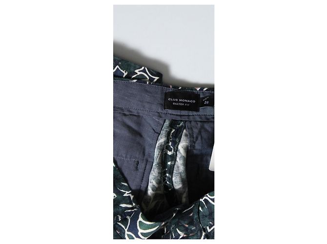 Shorts Club Monaco de algodão e linho Multicor - vista 3