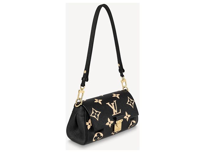 Louis Vuitton Bolso Favourite Monogram Empreinte Cuero Negro - vista 4