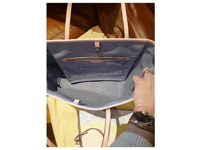 Borsa a mano Louis Vuitton Neverfull Escale Pastello in Poliammide Multicolore - vista 3