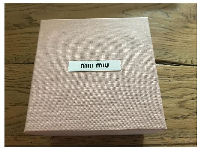 Portachiavi Miu Miu in pelliccia a righe rosse e bianche Bianco Rosso - vista 2