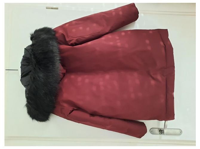Kenzo Down Jacket Dark Red Polyester Size 36 - view 2