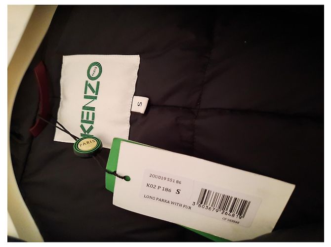 Kenzo Down Jacket Dark Red Polyester Size 36 - view 3