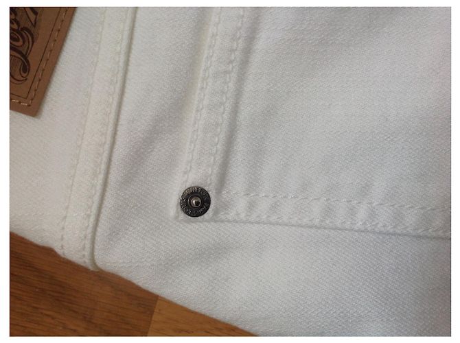 Louis Vuitton Jeans aus Denim Eggshell Aus weiß - Ansicht 2