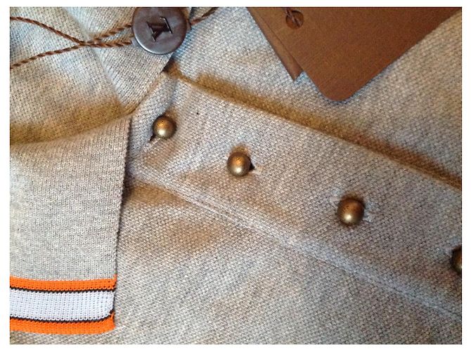 Polo Louis Vuitton Gris de Algodón - vista 3