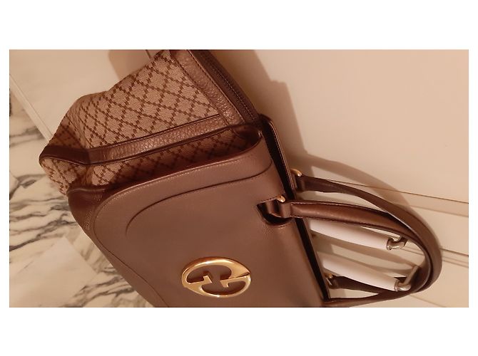 Borsa Gucci in pelle e tessuto Multicolore - vista 16
