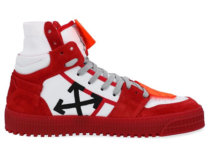 Off White Fuori dal campo 3.0 scarpe da ginnastica alte Rosso - vista 2