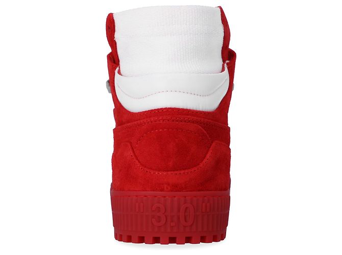 Off White Fuori dal campo 3.0 scarpe da ginnastica alte Rosso - vista 3