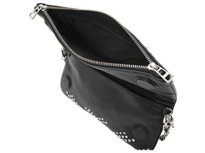 Zadig & Voltaire Bolsa Rock em Couro Preto - vista 2