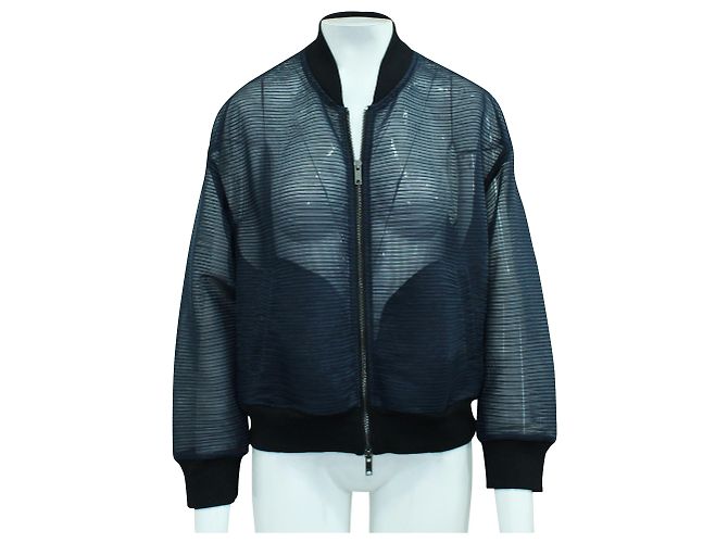 Dkny Chaqueta plisada azul marino - vista 2