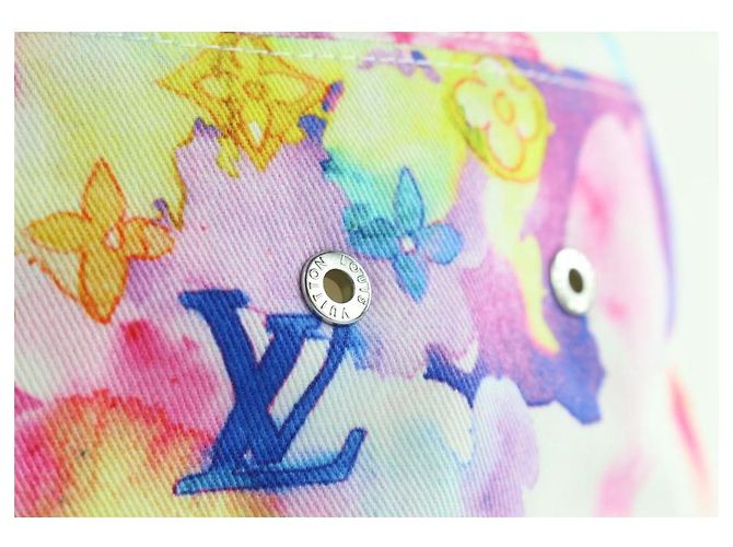 Bucket Louis Vuitton Mehrfarbiger Aquarell-Monogramm-Eimer-Hut Fischer - Ansicht 3
