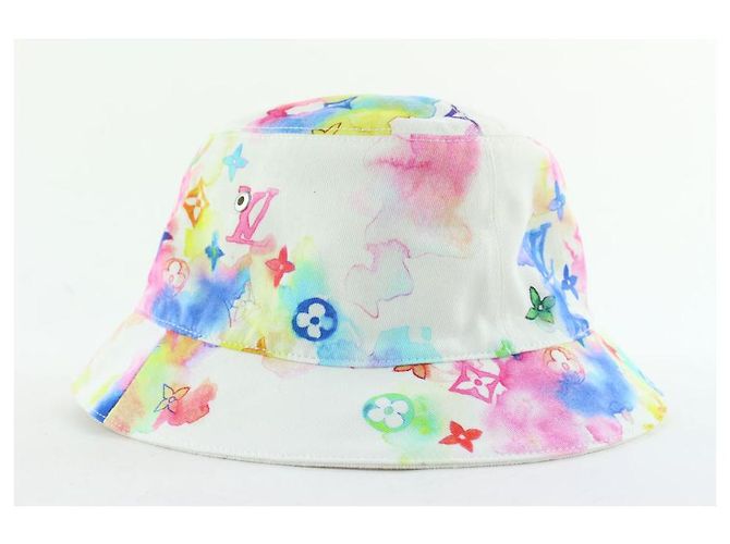 Bucket Louis Vuitton Mehrfarbiger Aquarell-Monogramm-Eimer-Hut Fischer - Ansicht 6