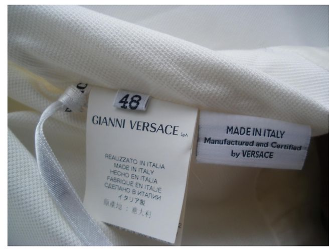 Versace Kleid Weiß Baumwolle - Ansicht 8
