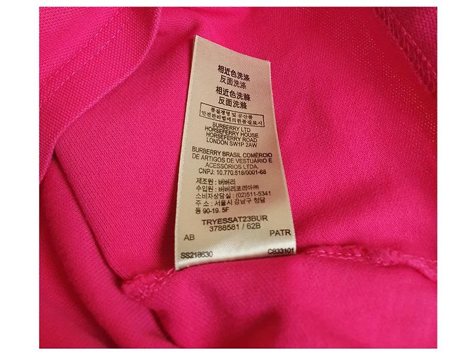 Polo Burberry Rosa de Algodón - vista 4