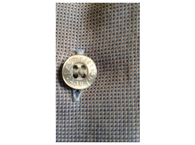 Camisa Christian Lacroix de algodão azul com bordado - vista 8