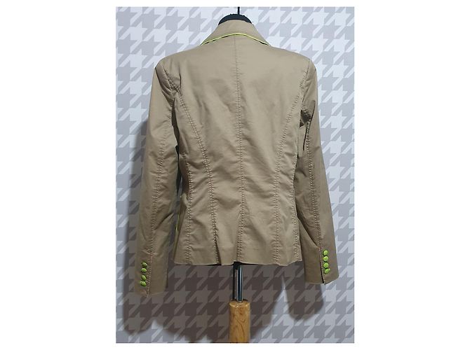 Blazer Blonde No.8 Beige de Algodón Verde - vista 2