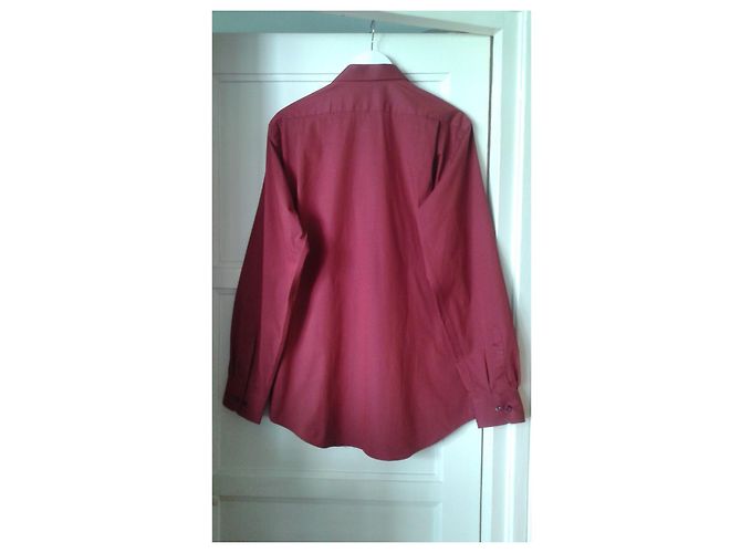 Balmain Hemd aus Baumwolle Dunkelrot Bordeaux - Ansicht 2