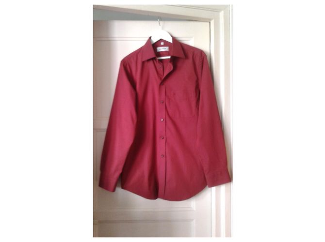 Balmain Hemd aus Baumwolle Dunkelrot Bordeaux - Ansicht 3
