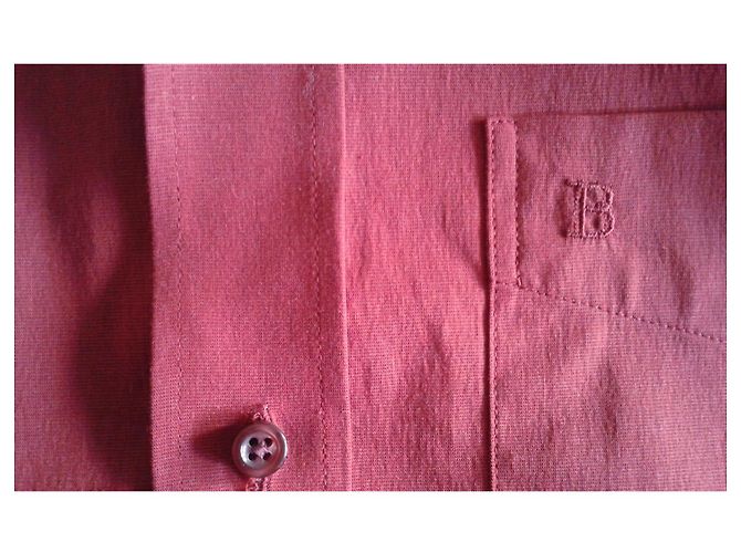 Balmain Hemd aus Baumwolle Dunkelrot Bordeaux - Ansicht 6