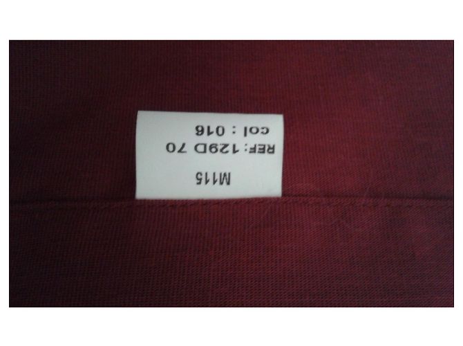 Balmain Hemd aus Baumwolle Dunkelrot Bordeaux - Ansicht 7