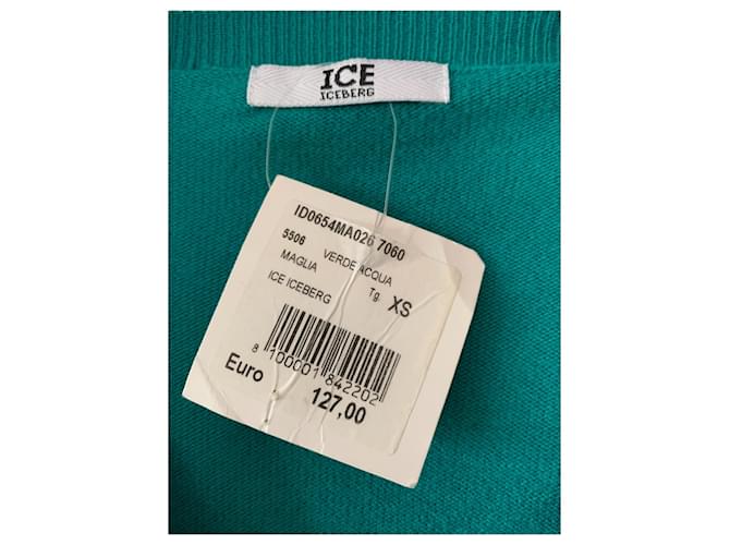 Iceberg Wollpullover Schwarz Grün XS - Ansicht 2