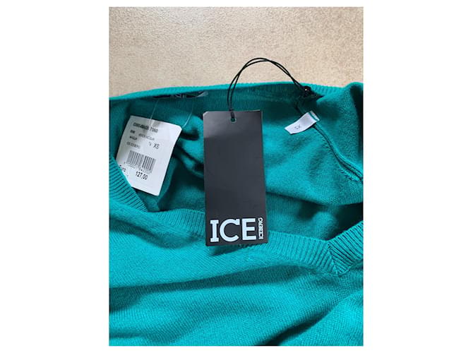 Iceberg Wollpullover Schwarz Grün XS - Ansicht 4