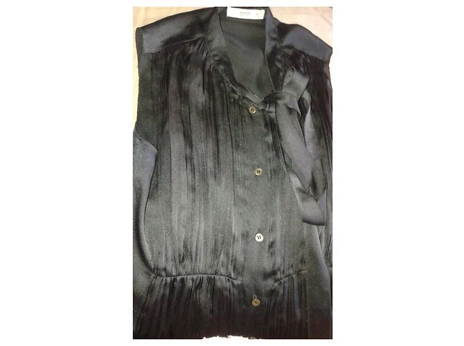 Blusa Prada sin mangas de seda negra Negro - vista 3