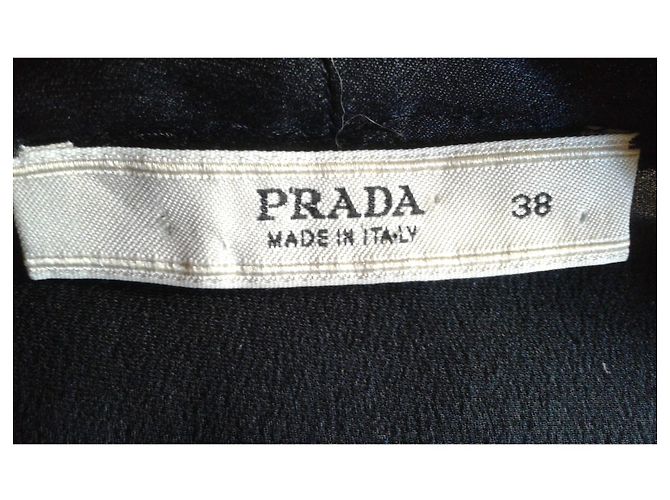 Blusa Prada sin mangas de seda negra Negro - vista 6