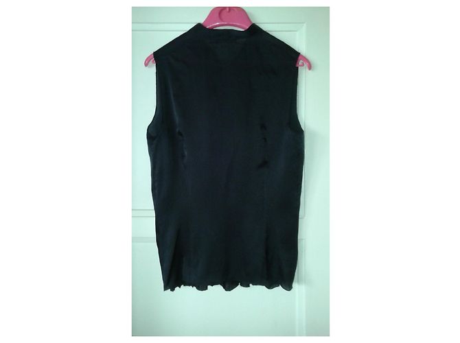 Blusa Prada sin mangas de seda negra Negro - vista 8