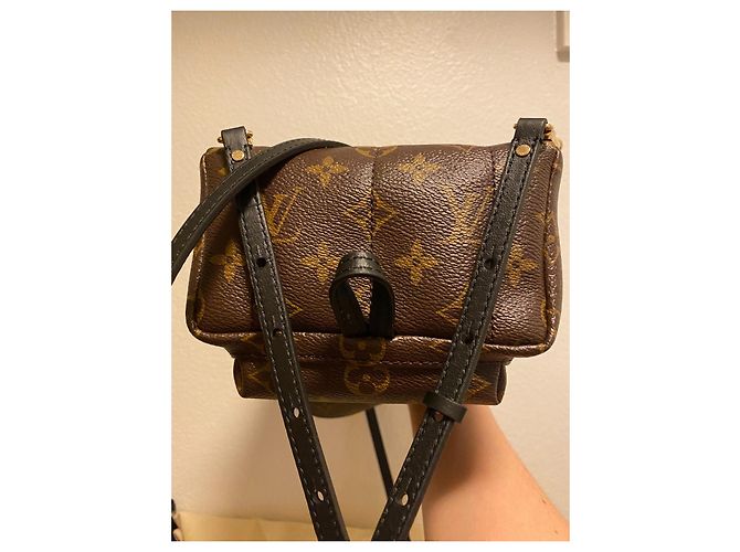 Louis Vuitton Palm Springs Mini Rucksack Braun Leder - Ansicht 4