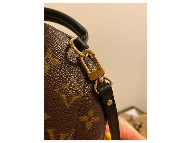 Louis Vuitton Palm Springs Mini Rucksack Braun Leder - Ansicht 5