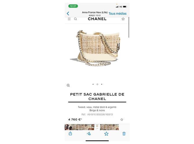 Chanel Gabrielle Burdeos - vista 10