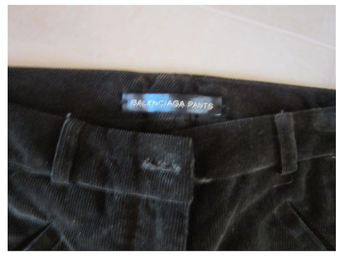Balenciaga Samthose dunkelgrün - Ansicht 2
