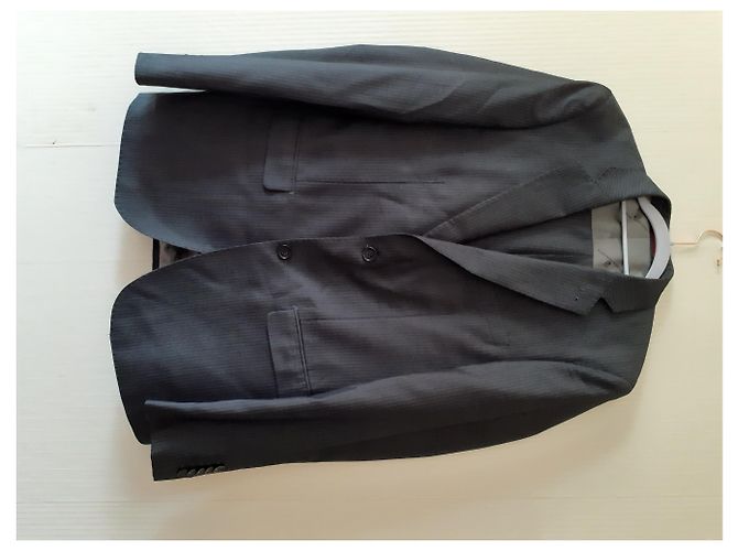 Autre Marque Grey Suit Polyester Viscose Rayon - view 11