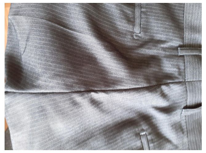 Autre Marque Grey Suit Polyester Viscose Rayon - view 3