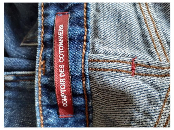 Comptoir Des Cotonniers Vaqueros de denim azul - vista 3