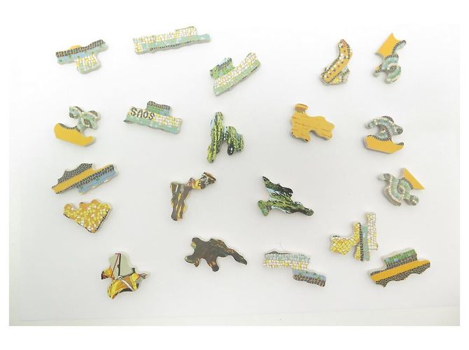 Hermès RARO PUZZLE DI HERMES SOTTO IL CEDRO 270 PEZZI SCIARPA QUADRATI + SCATOLA SCIARPA SERPENTE Multicolore - vista 10