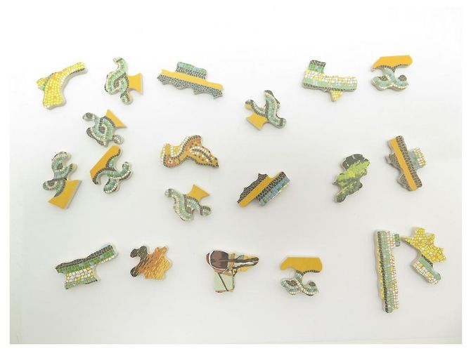 Hermès RARO PUZZLE DI HERMES SOTTO IL CEDRO 270 PEZZI SCIARPA QUADRATI + SCATOLA SCIARPA SERPENTE Multicolore - vista 11