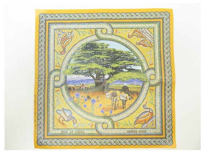 Hermès RARO PUZZLE DI HERMES SOTTO IL CEDRO 270 PEZZI SCIARPA QUADRATI + SCATOLA SCIARPA SERPENTE Multicolore - vista 18