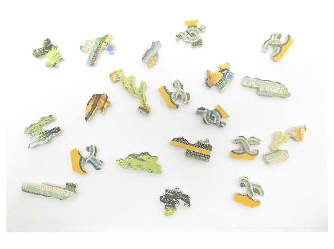 Hermès RARO PUZZLE DI HERMES SOTTO IL CEDRO 270 PEZZI SCIARPA QUADRATI + SCATOLA SCIARPA SERPENTE Multicolore - vista 6