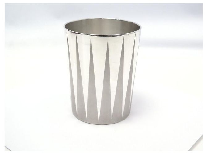 Hermès PUIFORCAT CUP GLASS FOR HERMES 9x7 CM IN SILVER PLATED GLASS Silvery - view 2