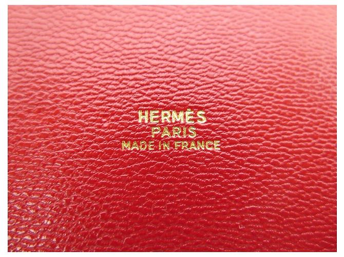 Hermès NEUF 2 BOITES GIGOGNES HERMES FEUX D'ARTIFICE EN CUIR CHEVRE EMAIL ANNIVERSAIRE Rouge - vue 10