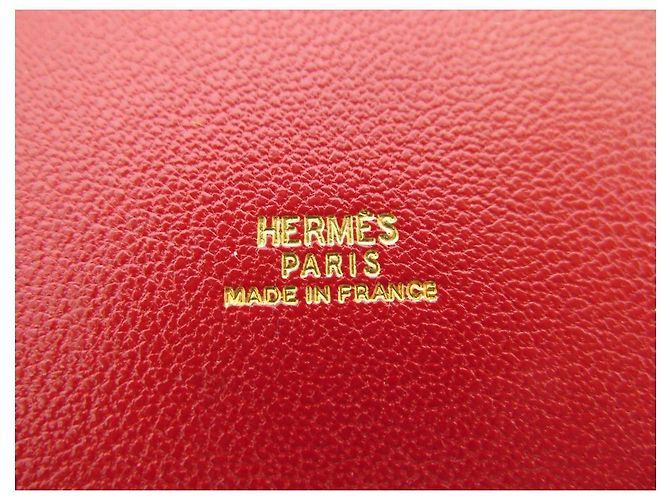 Hermès NEUF 2 BOITES GIGOGNES HERMES FEUX D'ARTIFICE EN CUIR CHEVRE EMAIL ANNIVERSAIRE Rouge - vue 11