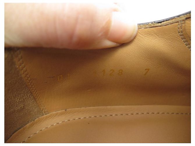 NUOVE SCARPE LOUIS VUITTON VOLTAIRE 7 IT 42 FR DERBY PELLE NERA + SCATOLA Nero - vista 8