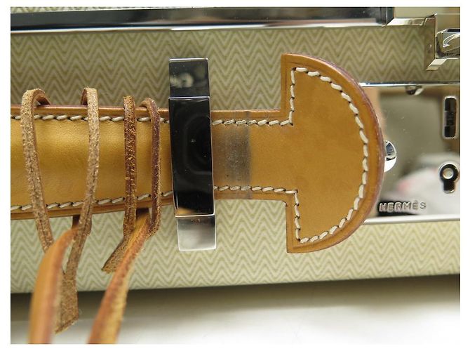 Hermès RARO CUSTODIA HERMES FAUBOURG EXPRESS LINE PM CHEVRON BEIGE LIMITED HARD CASE - vista 16