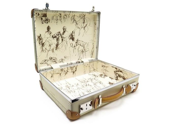 Hermès RARO CUSTODIA HERMES FAUBOURG EXPRESS LINE PM CHEVRON BEIGE LIMITED HARD CASE - vista 2