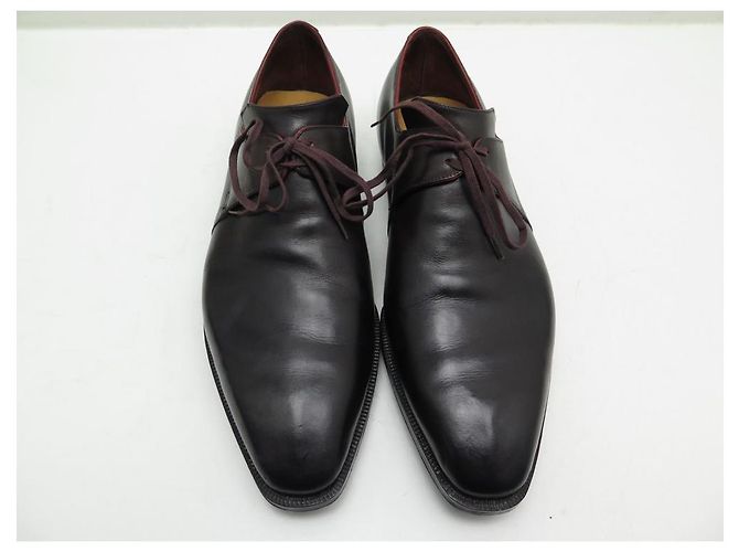 CHAUSSURES CORTHAY DERBY ARCA 41.5 2 OEILLETS CUIR MARRON + EMBAUCHOIRS - vue 4