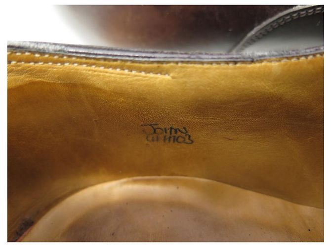 Hermès SCARPE HERMES JOHN RICHELIEU 41 scarpe in pelle marrone - vista 8
