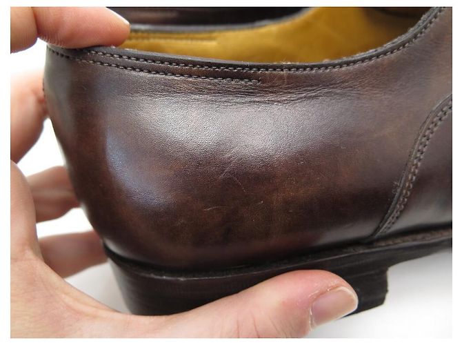 Hermès SCARPE HERMES JOHN RICHELIEU 41 scarpe in pelle marrone - vista 9
